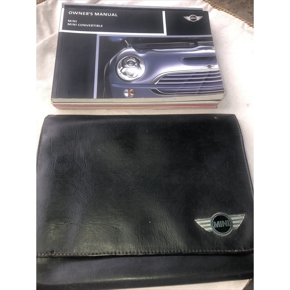 2008 MINI COOPER  Convertible OWNERS MANUAL SET & Case 8 Pieces